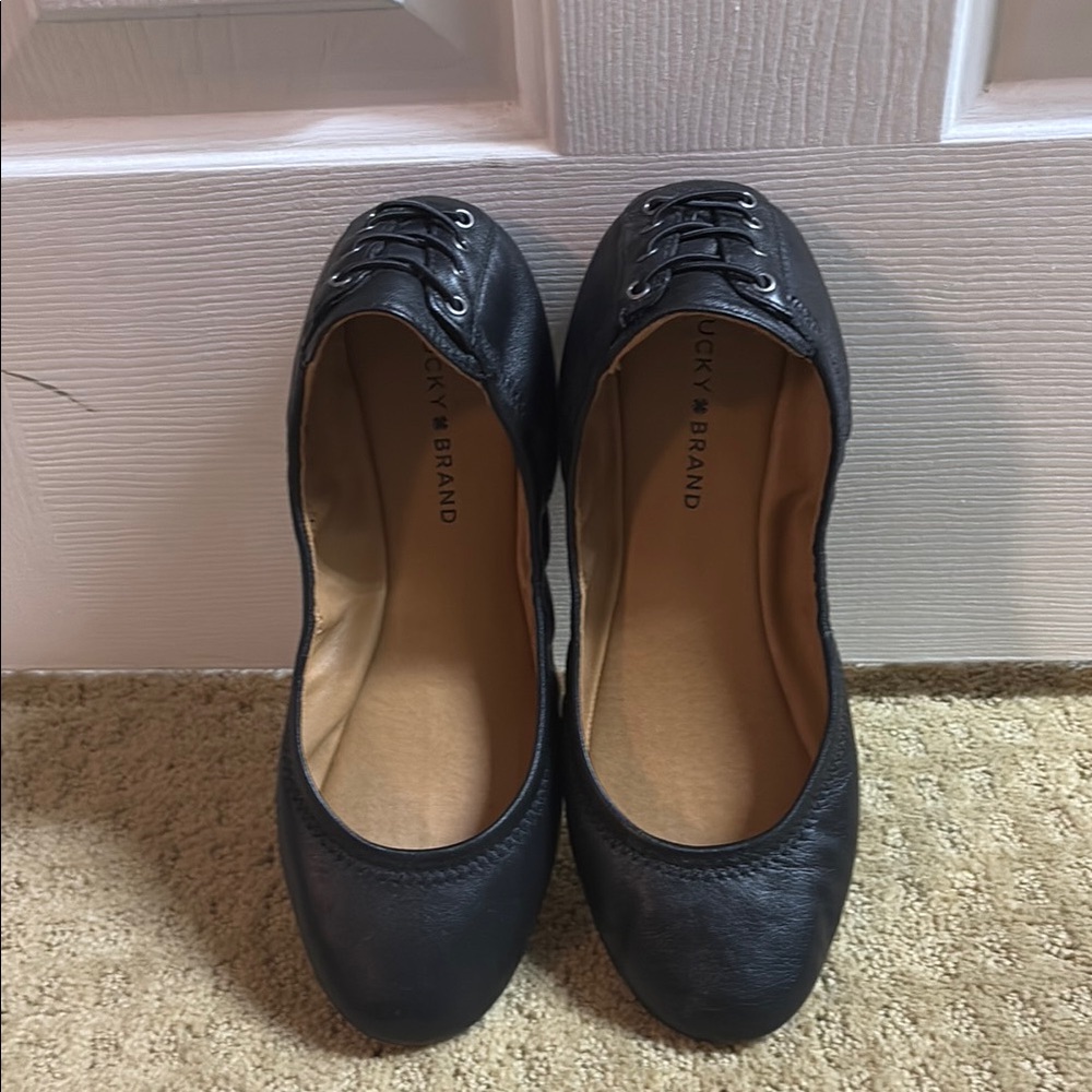 Lucky Brand Leather Ballet Flats 10M